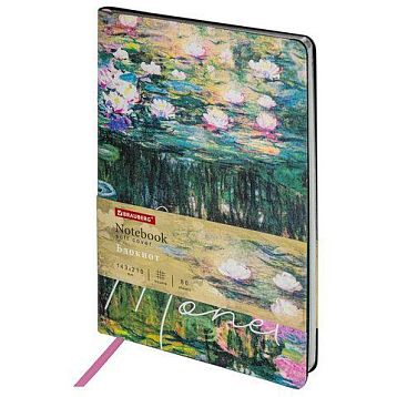 Блокнот «Claude Monet» в клетку, А5, 80 листов, зелёный, фото 1.