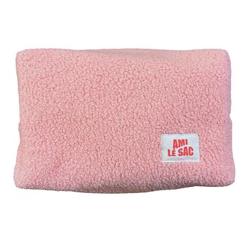 Косметичка ручной работы АМИ (Ami lé sac) «Grand», розовый барашек, фото 1.