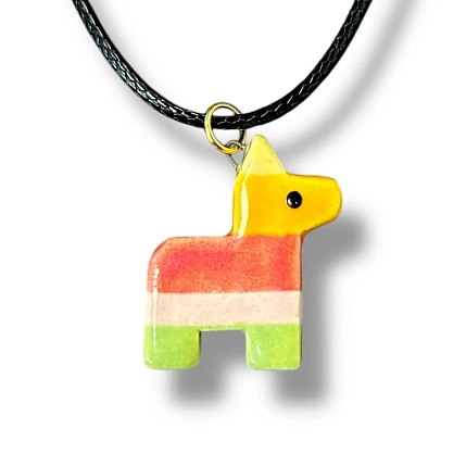 Подвеска ручной работы с пиньятой, керамика, фото 2.