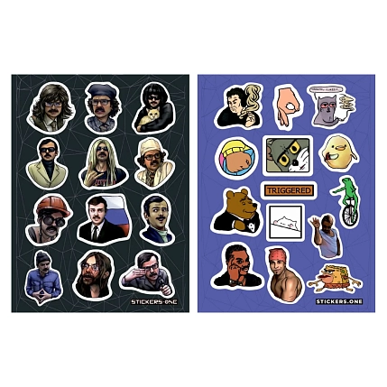 Набор стикерпаков 2 шт.: «Meme #2», «Lapenko», фото 1.