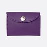 Cкладной кошелёк визитница ручной работы, Kokosina bags, натуральная кожа, фиалковый, превью фото 1