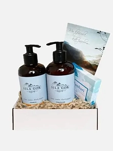 Подарочный набор на Новый год с натуральной косметикой и шоколадом №1