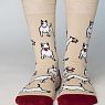 Носки «Хулиганский бультерьер», р-р 38-41, бежевые, превью фото 2