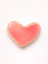 Брошь ручной работы Elizabeth Madar Сердце, розовая, керамика, превью фото 1