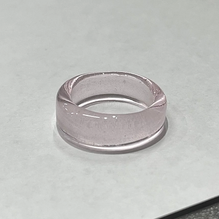 Кольцо Керко стеклянное прозрачное, фото 2.