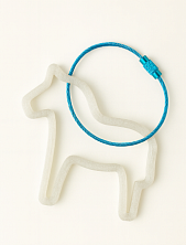 Брелок, обвес на сумку «Лошадка», символ года 2026, белый, 6 см