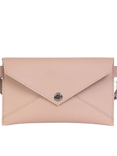 Сумка-конверт Kokosina bags, искусственная кожа, нежно-розовый