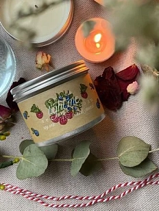 Свеча ручной работы «Лесные ягоды», 50 г