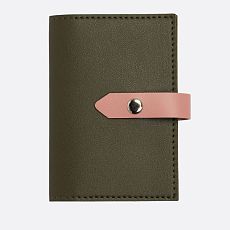 Обложка органайзер для документов с ремешком Kokosina bags, искусственная, хаки