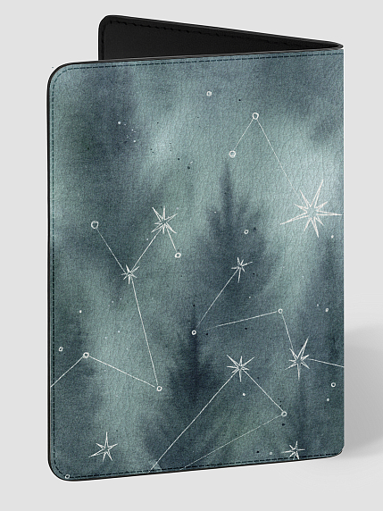 Обложка на паспорт «Снежный барс, сова и девушка», Спешилова Анна, фото 2.