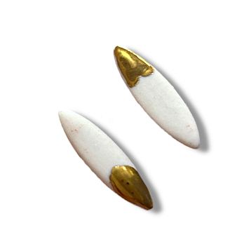 Серьги ручной работы длинные‎, фарфор, фото 3.