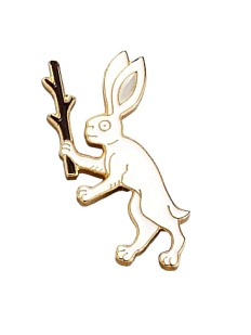 Значок эмалированный «Заяц»
