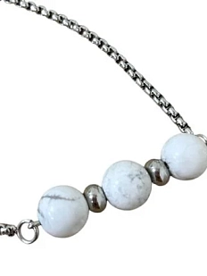 Браслет с мраморными бусинами