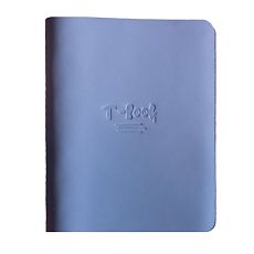 Ежедневник-органайзер в кожаной обложке «T-book», голубой 