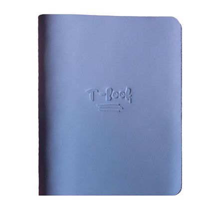 Ежедневник-органайзер в кожаной обложке «T-book», голубой , фото 1.