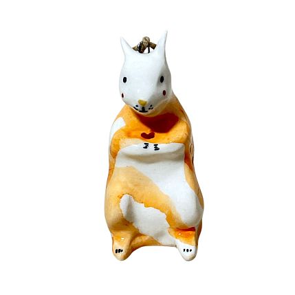 Ёлочная игрушка из керамики «Белка», 9 см, фото 4.
