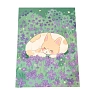 Открытка Лавкот «Котёнок в фиолетовых цветах», А6, превью фото 1