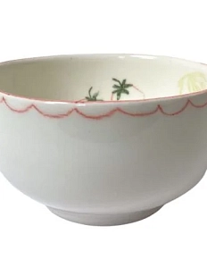 Пиала ручной работы Ладан керамика с овощами, полуфарфор, 300 мл