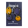 Составные серьги Мария Гордеева, керамика, оранжевые с фиолетовым, превью фото 1