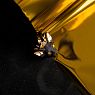 Брошь ручной работы Bulygin «Королева кошек», фарфор, чёрно-золотистая, превью фото 3