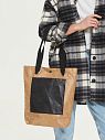 Сумка Ranzel Bags «Monty Kraft», тайвек, песочная, превью фото 3