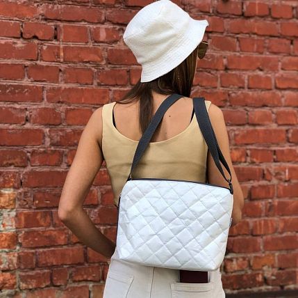 Сумка Ranzel Bags «Laura White», тайвек, белая, фото 3.