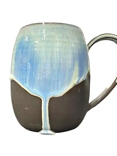 Кружка «Лёд Байкала», голубая, керамика, 500 мл