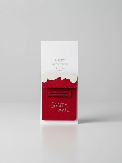 Бирка для подарка на прищепке «Почтовый ящик Санты», BOE, фото 1.