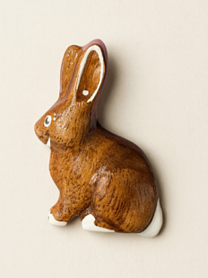 Брошь «Заяц тёмный»