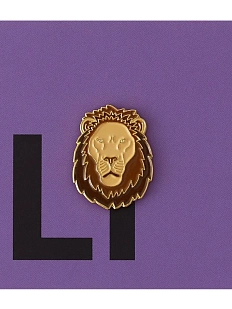 Металлический значок Heart of Moscow «Лев» серия Зоопарк