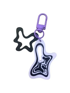 Брелок Апрельское утро «Клякса», акрил, 5 х 3 см