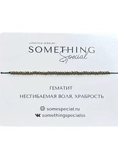 Браслет Something Special «Гематит», золотистый, Long