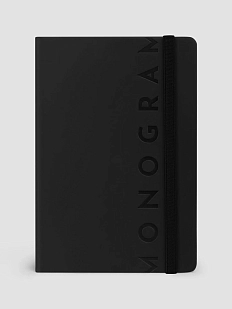 Блокнот MONOGRAM в точку, А5, 96 листов, черный