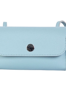 Сумка ручной работы «Roll», Kokosina bags, искусственная кожа, светло-синий