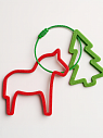 Брелок, обвес на сумку «Лошадка с ёлочкой», красный, 7 см, превью фото 2