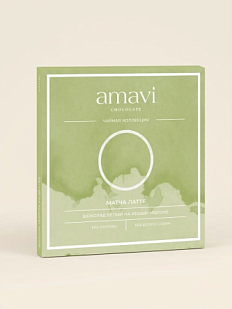 Шоколад Amavi «Матча Латте» белый на кешью, без сахара, 50 гр