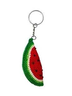 Вязаный брелок Идеальное совпадение, обвес на сумку «Арбузик», 8 см