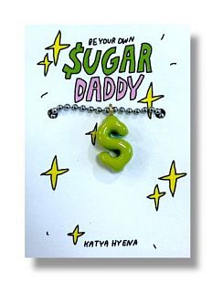Подвеска на цепочке ручной работы «Sugar Daddy», салатовый, керамика