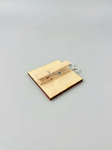 Бирка для подарка ВОЕ «Подарочек», на прищепке, 7 см, фото 2.