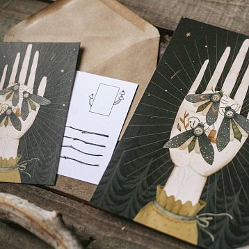 Открытка «Мотыльки», Дворникова Александра, фото 3.