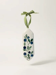 Ёлочная игрушка Верба керамика, конфета «Голубика», керамика, 10 см