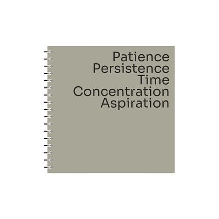 Блокнот на пружине Mitrozhe «Patience», 15x15, 50 листов, оливковый, фото 1.