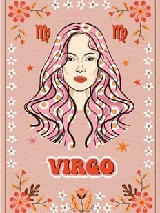 Тетрадь DARI DARI со знаком зодиака «Дева», А5, 40 листов, розовый