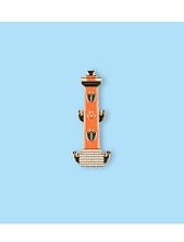 Металлический значок Heart of Moscow «Ростральная колонна» серия Петербург