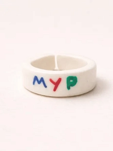 Кольцо ручной работы Радость Рядом «Мур», полимерная глина