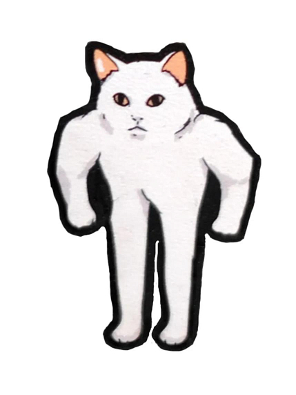 Значок WAF WAF «Кот-амбал», фото 1.