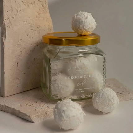 Скраб порционный для тела Boutique de savon «Кокос Сливки», 380 мл, фото 1.