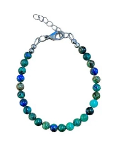 Браслет из натуральной хризоколлы