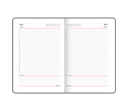 Ежедневник недатированный BRAUBERG «Magnetic X», коричневый, А5, фото 4.