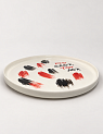 Тарелка ручной работы Hands in Clay «Кто сдох, тот лох», чёрно-красная, полуфарфор, 21 см, превью фото 3